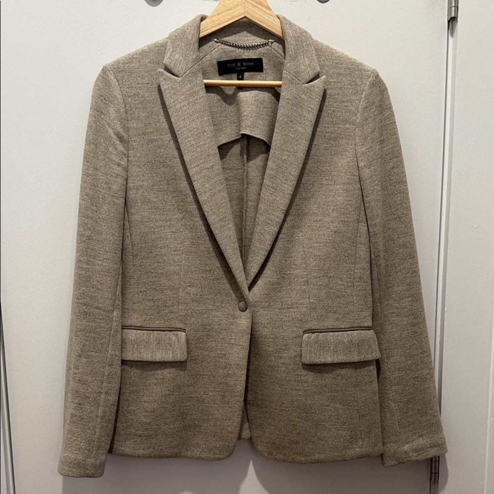 Rag & Bone Beige Wool Blazer size 4
